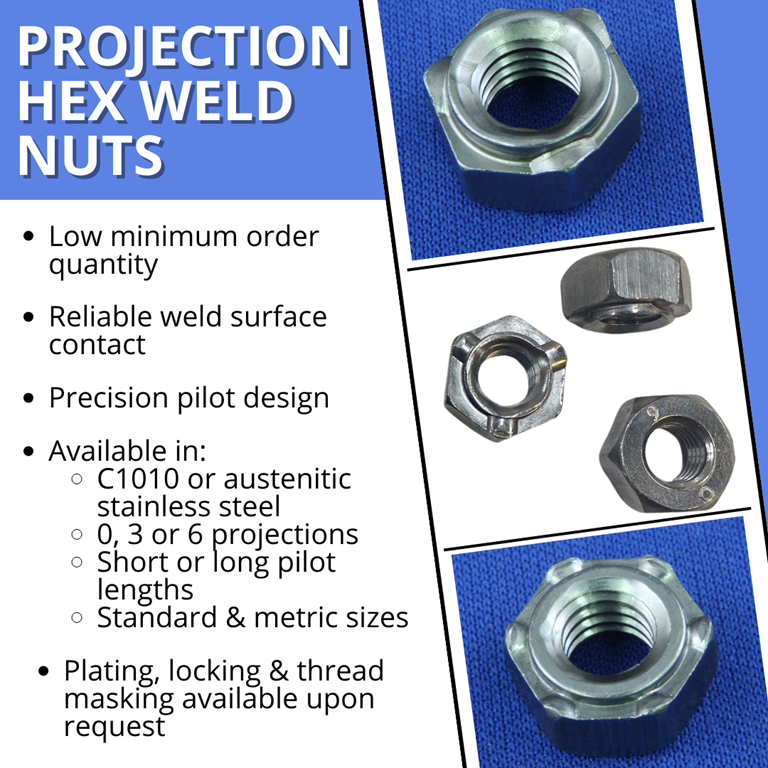 PRODUCT SPOTLIGHT: Projection Hex Weld Nuts